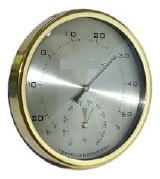 TERMO-HIGROMETRO DE PAREDE -25+5 5:1C 0-100:2%UR FIO SINTETICO BIMETALICO DIAM 132MM